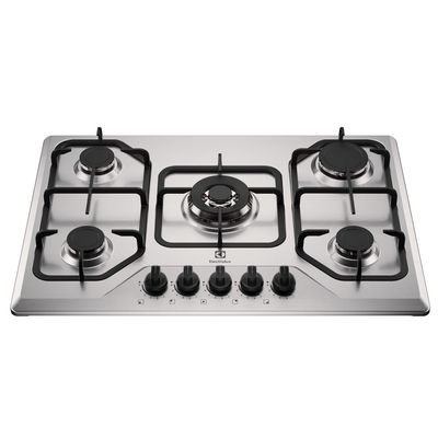Cooktop 5 Bocas a Gás Electrolux Inox Experience Multi Chama e Grade Ferro Fundido (KE5XC) Bivolt