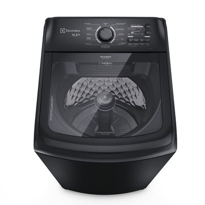 Máquina de Lavar Electrolux 14,5kg Preta Efficient Cesto Inox, Jet&Clean e Filtro Fiapos (LEP15) 127V