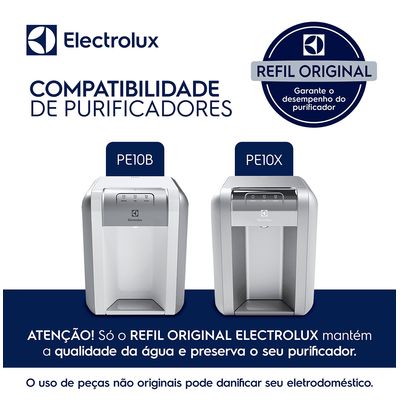 Filtro/Refil Original de Água para Purificador Electrolux - PE10B / PE10X Não se aplica