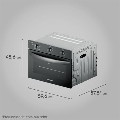 Forno de Embutir Elétrico Continental 50L com TOPLimpaFácil (OC4EM) 127V