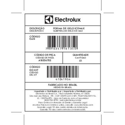 Ice Max Completo para Refrigerador Electrolux Não se aplica