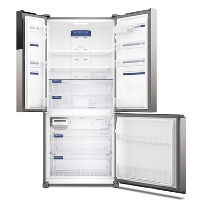 Geladeira Electrolux Frost Free Inverter 590L AutoSense 3 Portas Cor Inox Look (IM8S) 127V