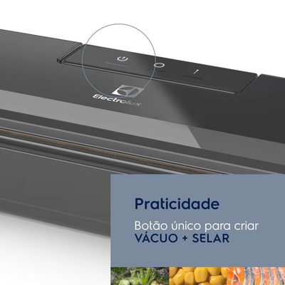 Seladora à vácuo Electrolux portátil Cinza Silenciosa 127V