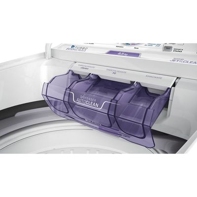 Máquina de Lavar Electrolux 8,5kg Branca Turbo Economia com Jet&Clean e Filtro Fiapos (LAC09) 127V