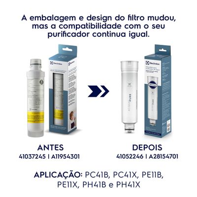 Kit 6 Filtros/Refis Originais de Água para Purificador Electrolux PE11B/PE11X/PC41B/PC41X/PH41B/PH41X N/A