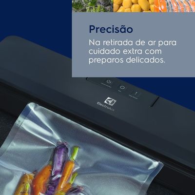 Seladora à vácuo Electrolux portátil Cinza Silenciosa 127V