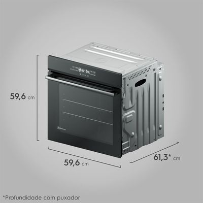 Forno de Embutir Electrolux Elétrico 80L Experience com FoodSensor Preto (OE8EF) 220V