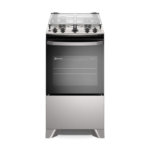 Fogão 4 bocas Electrolux Cinza Efficient Mesa Inox, PerfectCook e VaporBake® (FE4IG) Bivolt