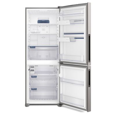Geladeira Electrolux Frost Free Inverter 490L Efficient com AutoSense Inverse Inox Look (IB7S) 127V