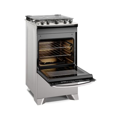 Fogão 4 bocas Electrolux Cinza Efficient Mesa Inox, PerfectCook e VaporBake® (FE4IG) Bivolt