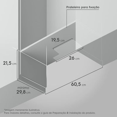 Depurador de Ar Electrolux 60cm Retrátil Inox Efficient com Luz de Led (DE6RS) 127V