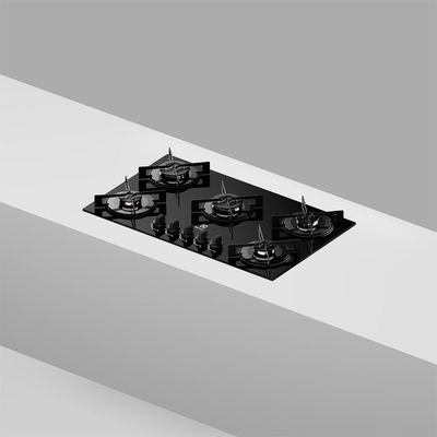 Cooktop 5 Bocas a Gás Electrolux Mesa de Vidro Efficient Grade de Aço Fosco (KE5GR) Bivolt