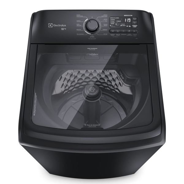 Máquina de Lavar Electrolux 18Kg Preta Expert Tripla Filtragem e Jatos Poderosos (LEB18) 127V