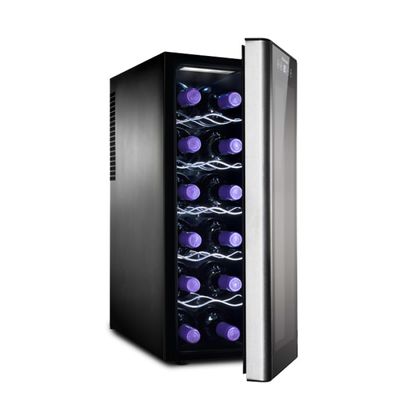 Adega de Vinho Climatizada Electrolux 12 garrafas Uma Porta Acabamento em Alumínio (ACB12) Bivolt