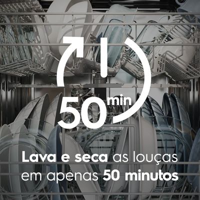 Lava-Louça Electrolux 10 Serviços Inox com Programa Lava & Seca 50 min (LS10E) 127V