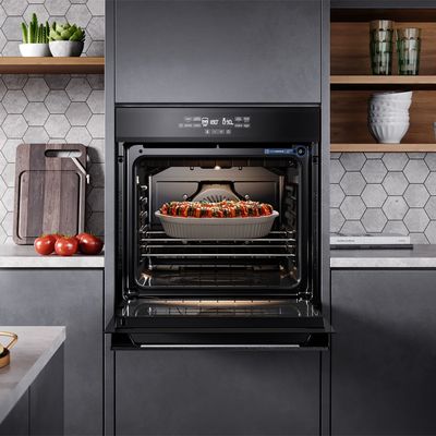 Forno de Embutir Electrolux Elétrico 80L Experience com FoodSensor Preto (OE8EF) 220V