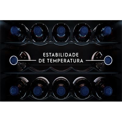 Adega de Vinho Climatizada Electrolux 29 Garrafas com Dual Zone e Painel Digital (WDF29) 127V