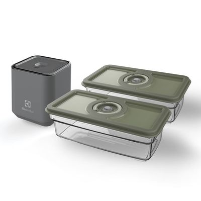 Seladora a Vácuo Portátil Electrolux com 2 Potes Herméticos Não se aplica