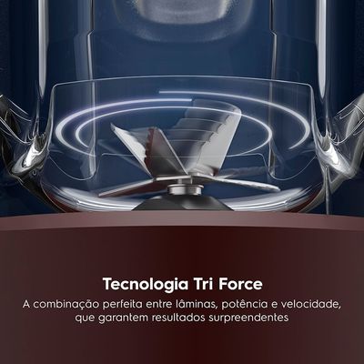 Liquidificador Electrolux 1500W 3.2L Efficient Tri Force 15 Velocidades Vermelho (EBL1510) 127V