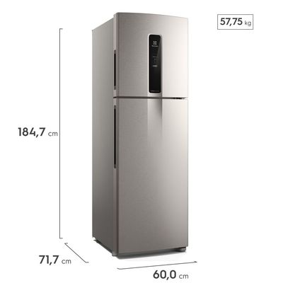 Geladeira Electrolux Frost Free Inverter 410L Efficient com AutoSense Inox Look (IF46S) 127V