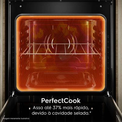 Fogão 4 bocas Electrolux Cinza Efficient Mesa Inox, PerfectCook e VaporBake® (FE4IG) Bivolt