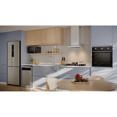 Cooktop 5 Bocas a Gás Electrolux Mesa de Vidro Efficient Grade de Aço Fosco (KE5GR) Bivolt