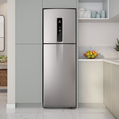 Geladeira Electrolux Frost Free Inverter 410L Efficient com AutoSense Inox Look (IF46S) 127V