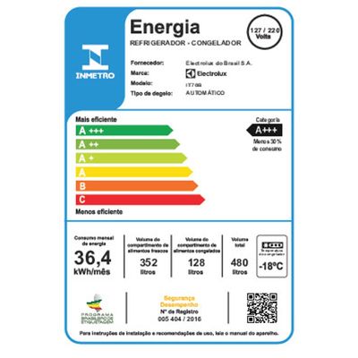 Geladeira Electrolux Frost Free Inverter 480L Efficient com AutoSense SmartBivolt Duplex cor Black Inox Look (IT70B) Bivolt