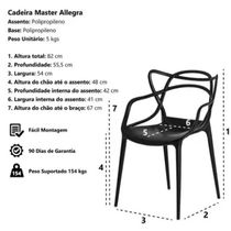 KIT C| 5 CADEIRAS UMIX-400 PRETA