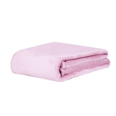 Cobertor Manta Super Soft 300g Casal 1,80mx2,20m Rose Cristal Sonhare