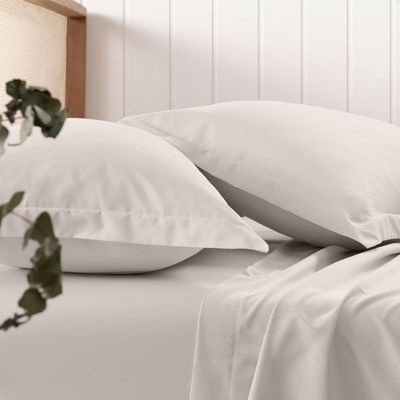 Lençol Com Elástico Queen Altenburg Toque Acetinado Branco