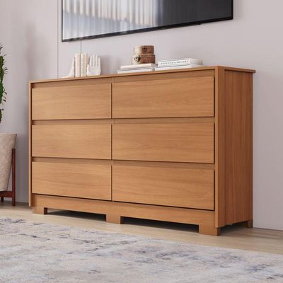 Cômoda 6 Gavetas Layla Casa 812 Cinamomo