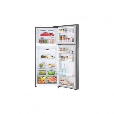 Geladeira LG Frost Free Inverter 395L Duplex Cor Inox Look (GN-B392PLM) 110V