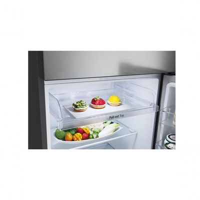 Geladeira LG Frost Free Inverter 395L Duplex Cor Inox Look (GN-B392PLM) 110V