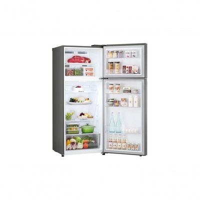 Geladeira LG Frost Free Inverter 395L Duplex Cor Inox Look (GN-B392PLM) 110V