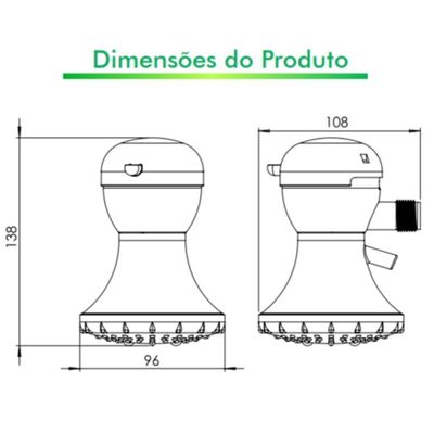 Ducha Elétrica 5200 Watts 220 Volts 3 Temperaturas Dss3t52220br11 Zagonel Ducha 5200w 220v Ss 3
