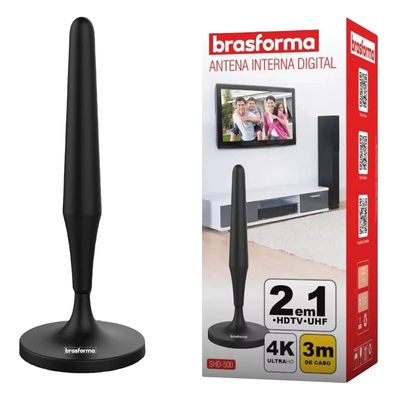 Antena Digital Interna Brasforma SHD 500 Omnidirecional UNICA