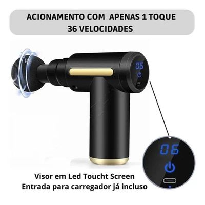 Massageador Elétrico Profissional Muscular Lcd Original