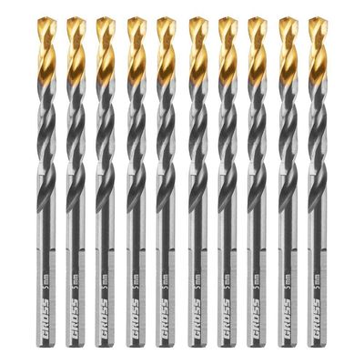Broca Aço Rápido 5mm 10pcs Profissional Metal Gross
