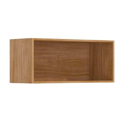 Armário Aéreo Cozinha Modulado Celeste C/ 1 Porta Basculante 80cm Cinamomo/off White - Mgm