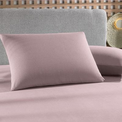 Jogo De Cama Casal 3 Peças Altenburg Malha Fio Penteado Rosê Natural