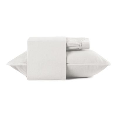 Jogo De Cama Solteiro 3 Peças Altenburg Malha Fio Penteado Branco