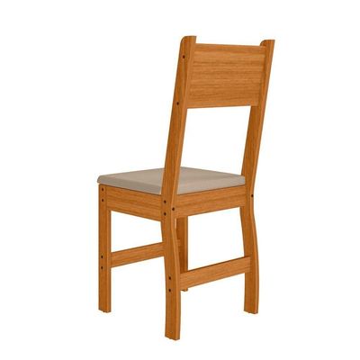 Kit 2 Cadeiras Estofadas Para Mesa Sala De Jantar Reforçada
