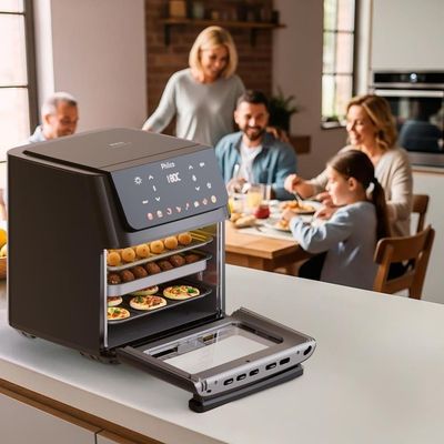 Fritadeira Elétrica Air Fryer Philco Oven PAF11B 11L Porta Removível - Preta Preto / 220