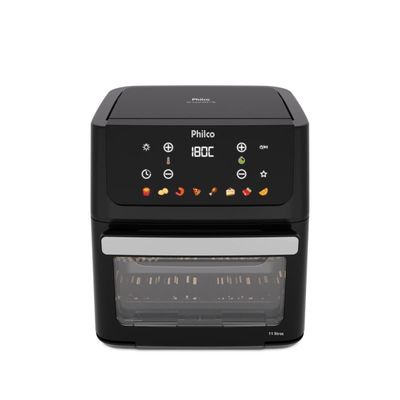 Fritadeira Elétrica Air Fryer Philco Oven PAF11B 11L Porta Removível - Preta Preto / 110