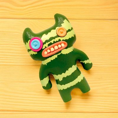 Mini Boneco Fuggler 6cm - Indecisive Monster Verde