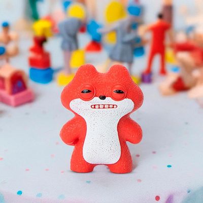 Mini Boneco Fuggler 6cm - Sketchy Squirrel Vermelho