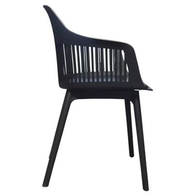 Conjunto de Jantar Mesa Eiffel 90cm+4 Cadeiras Marcela Preta