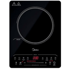 Cooktop de Indução Portátil 1 Boca Midea CYAD12 2000W Preto 220V Menor preço em Cooktop de Indução Portátil 1 Boca Midea CYAD12 2000W Preto 220V