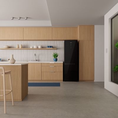 Geladeira Panasonic NR-BB41GV2BA Frost Free 407 Litros Vidro Preta 110V